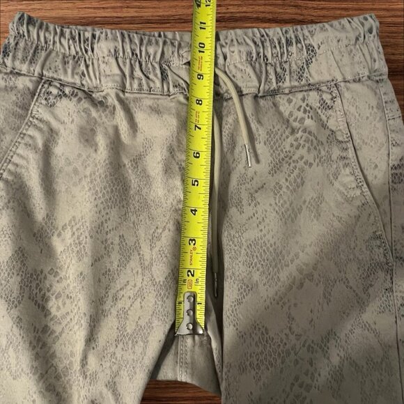 Bevy Flog Shely Snake Print Elastic Waist Joggers Pants Size 28 Drawstring - Picture 8 of 10